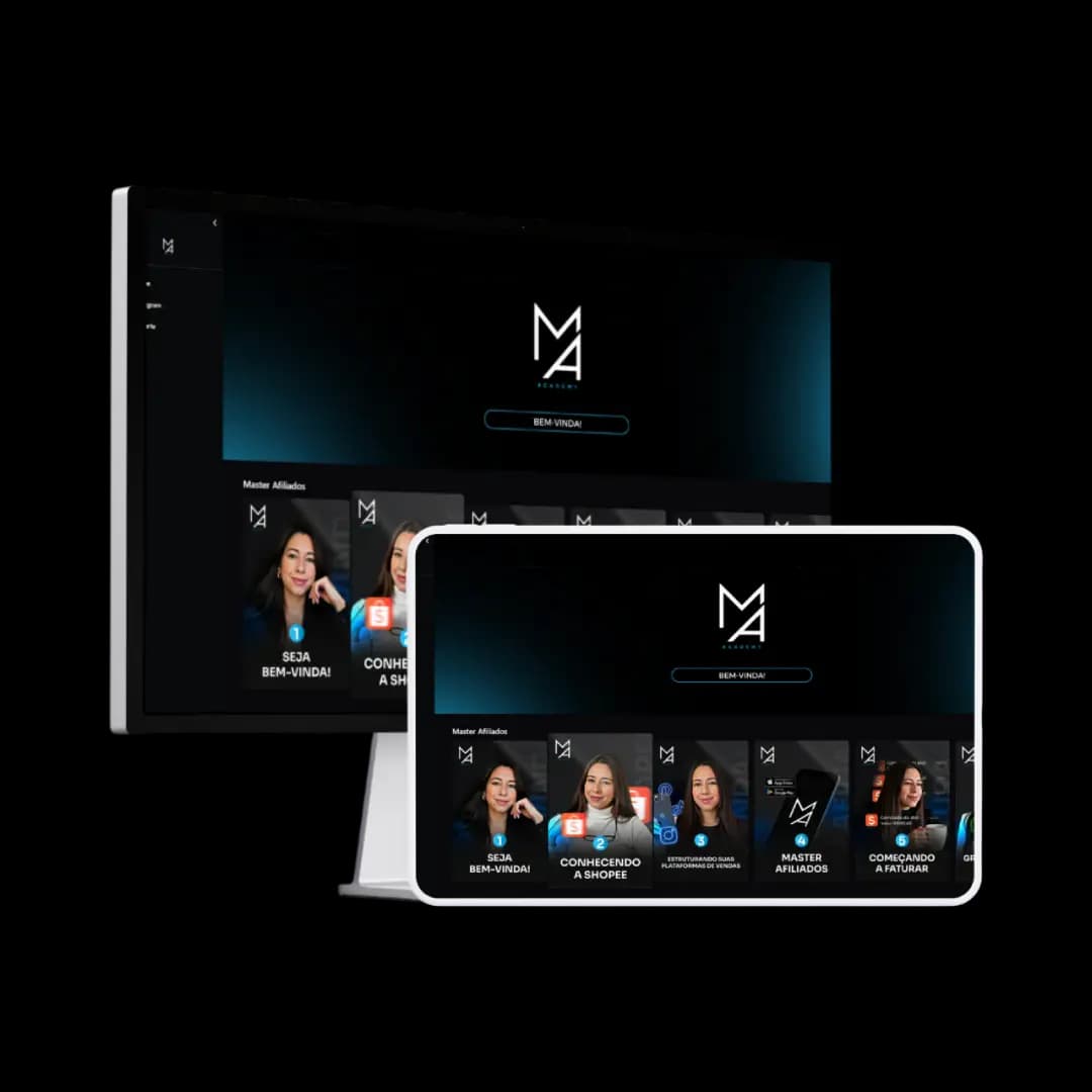 Visão interna do Master Afiliados Academy