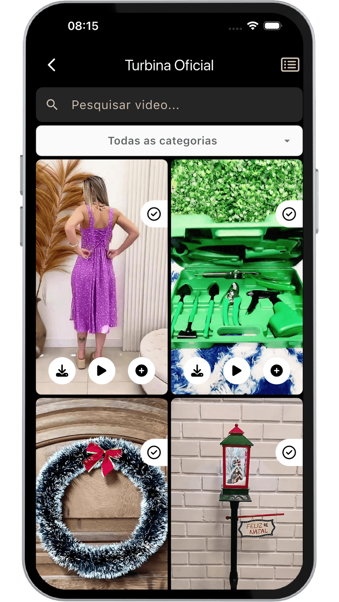 Catálogo completo de vídeos prontos para vender