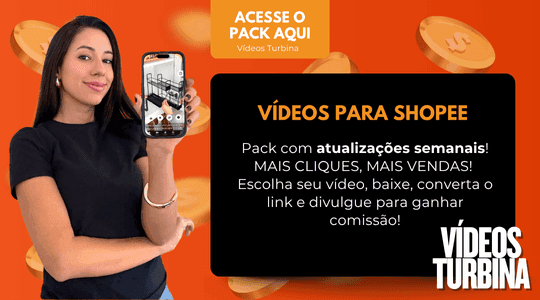 Pacote de vídeos Shopee com previews prontos para divulgar